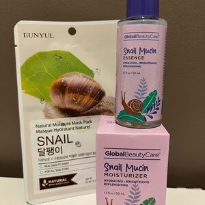 Global Beauty Care Snail Mucin Essence and Moisturizer Set